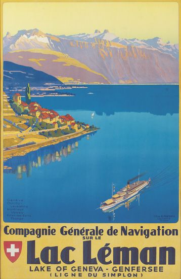 Compagnie Generale De Navigation Sur Le, Lac Leman, Lake Of Geneva-Genfersee (Ligne Du Simplon)