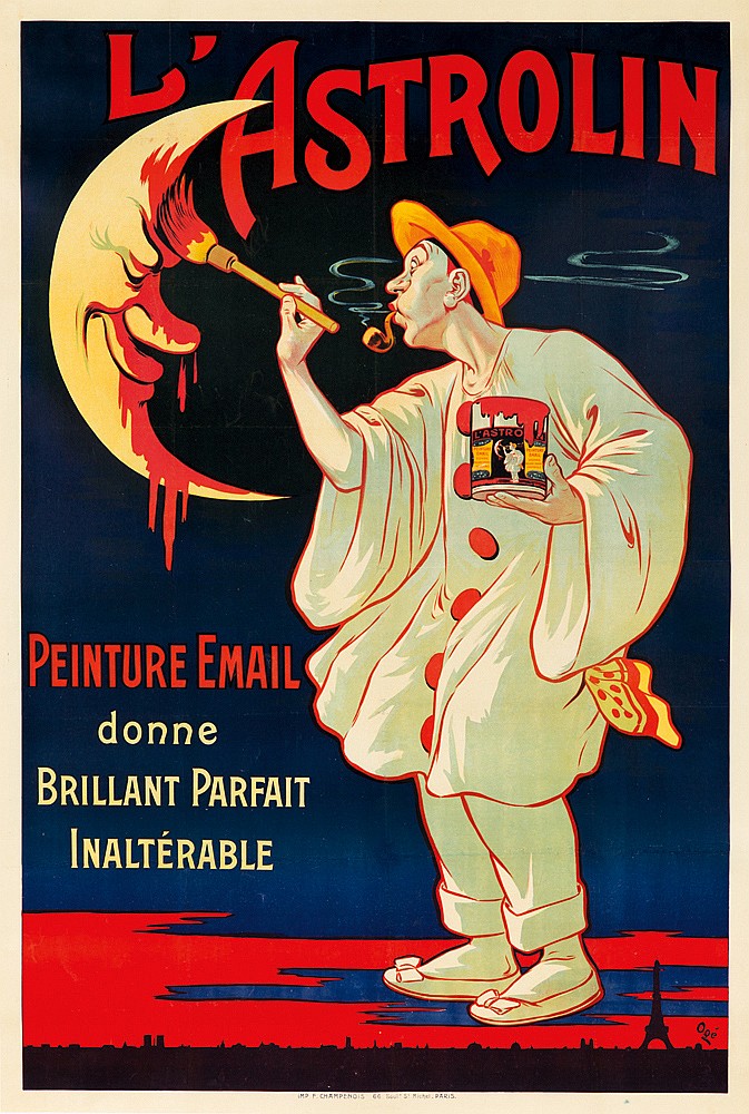 L.Astrolin, Peinture Email, Donne, Brillant Parfait, Inalterable
