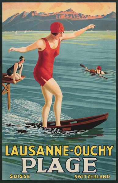 Lausanne-Ouchy Plage, Suisse Switzerland