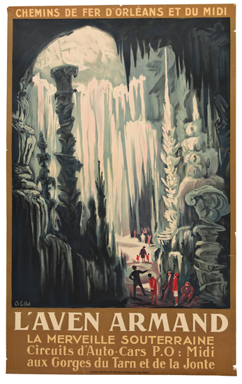 Chemins De Fer D’Orleans et du midi, L’aven Armand, La merveille souterraine circuits d’Auto-Cars P.O: Midi Anx Gorges du tarn et de la jont