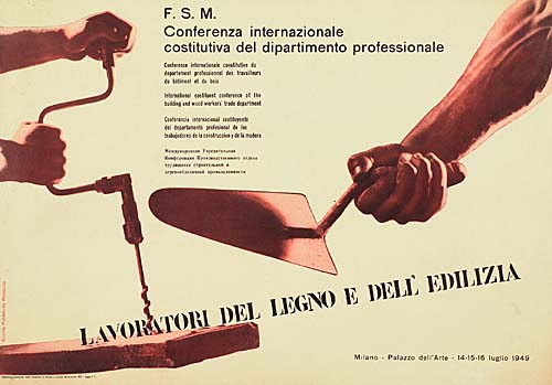 F.S.M, Conferenza, Internazional, Costitutiva Del Dipartimento Professionale Lavoratori Del Legund E Dell Edilizia