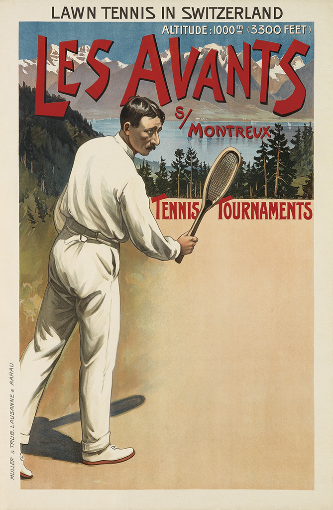 Lawn Tennis In Switzerland, Altitude: 1000m=(3000Feet ), Les Avants, S/Montreux, Tennis Tournaments,