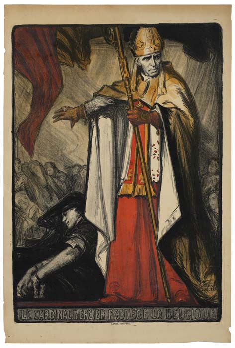 Le Cardinal Mecier protece La Belgique