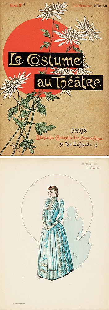 Serie n le numere: 2 fr. 50, Le Costume, Au Theatre, paris, librarie centrale des beaux paris, 13 rue lafayette 13, les resplct