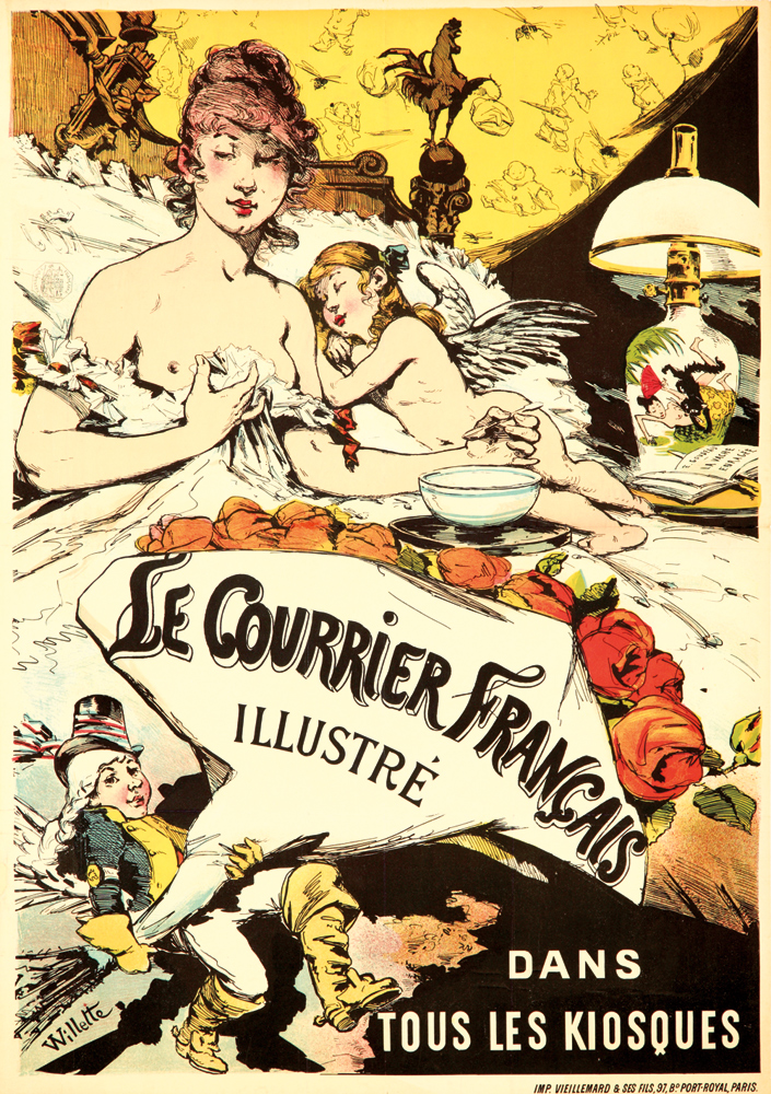 Le Courrier Francais, illustre, Dans, Tous Les Kiosques, Willette