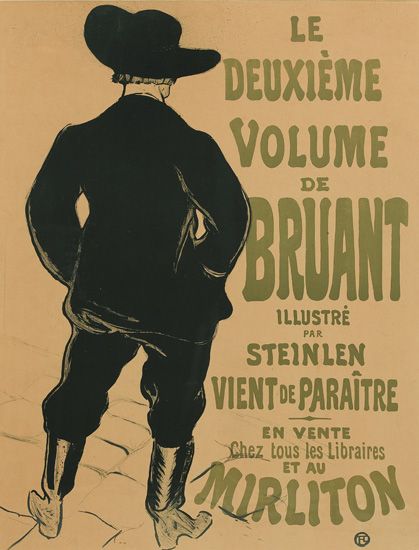 Le Deuxieme Volume De Bruant, Illustre Par, Steinlen, Vient de Paraitre, En Vente, Chez Tous Les Libraies Et Mirliton