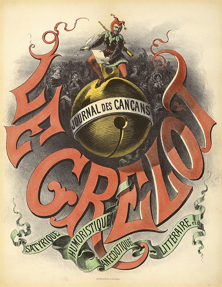 Le Crelot, Journal Des Cancans, Satyrque, Humoristique, Anecdotione Litteraire Etd
