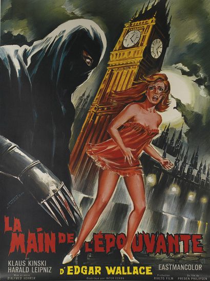 Le Main De L’Epouvante, Klaus Kinski, Harald Leipniz, D’Edgar Wallace, Eastmancolor