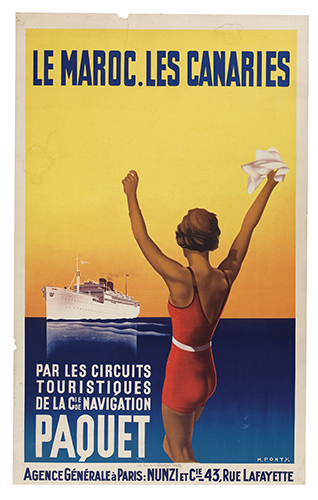 Le Maroc. Les Canaries, Paquet, Le Maroc Les Canaties, Par Les Circuts Touristiques De La C Naviation Agence Generale a Paris Nuzi et Cr 43 Rue Lafayette