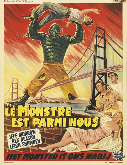 Le Monstre Est Parmis, Jeff Morrow, Rex Reason, Leigh Snowden, Net Monster is ons nabij