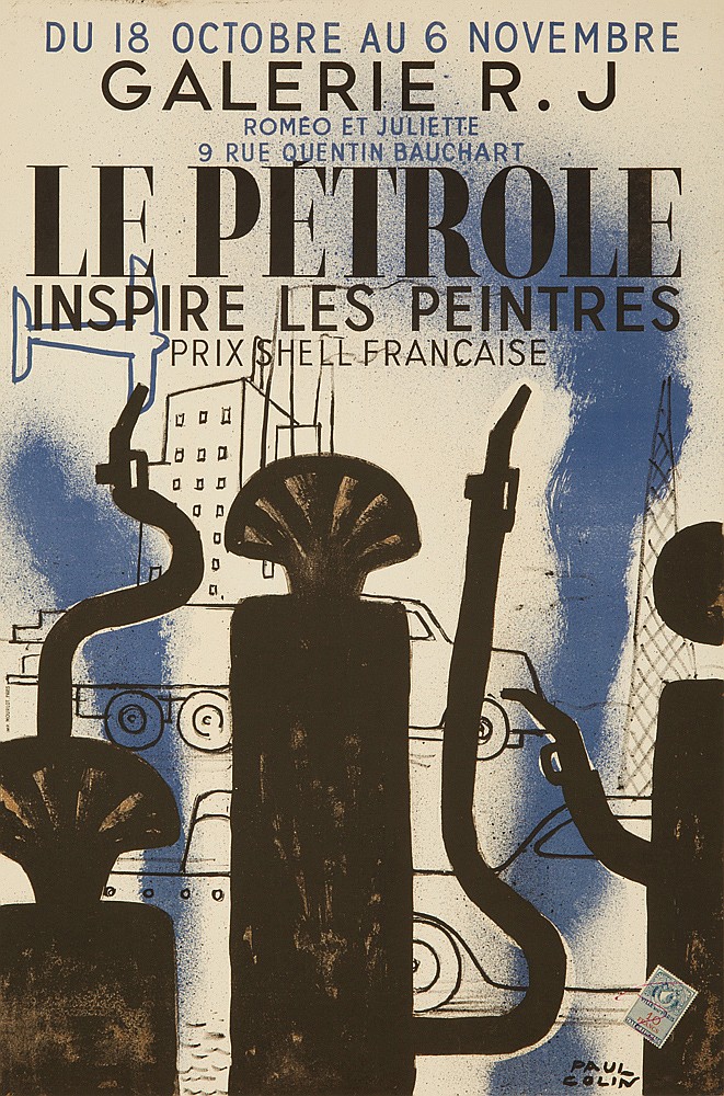 Du 18 Octobre Au 6 Novembre, Galerie R.J, Romeo et juliette, 9 rue quentin Bauchart, Le Petrole, Inspire Les peintres, Prix Shell Francaise, Paul, Colin