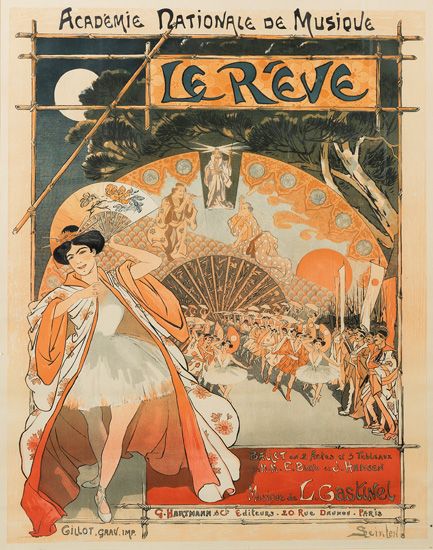 Academie Aationale De Musique, Le Reve, L.Gasknel, G.Hartmann Ac. Editeurs 20 Rve Drvnked Paria, Gillot Grav Imp