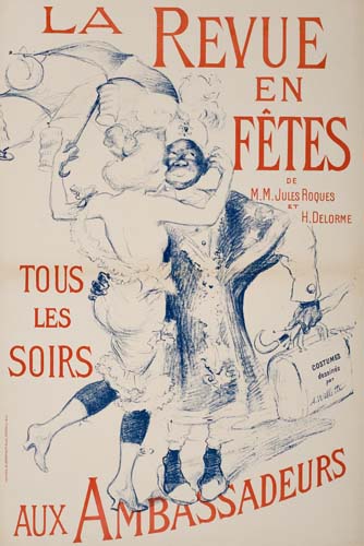 Le Revue En Fetes, de M.M Jules Roques Et H.delorme, tous Les Soirs, Aux Ambassadurs