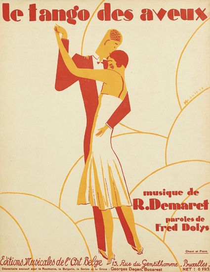 Le Tango Des Aveux, Musique De R.Demaret, Paroles De Frcd Dolys, Editions Musicales Del Cnt Belye, 13.Rue Du Gertilhomme-Bruxelles, Georges Degen Bucarest, Net . 6 Frs