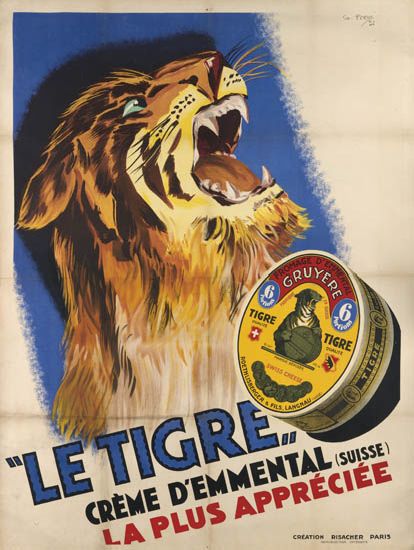 Le Tigre Creme D’Emmental La Plus Appeciee (Suisse) Frohage D’ Ehhertal, Gruyere