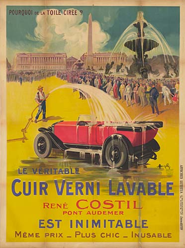 Pourquoi De La Toile Ciree ?, Le Veritable, Cuir Verni Lavable, Rene Constil, Pont Audemer, Est Inimitable, Meme Prix_Plus Chic_Insuable