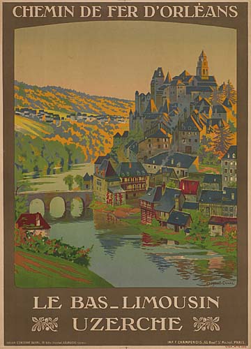 Chemin de fer dorleans, Le bas limousin, Uzerche