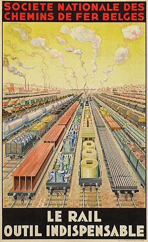 Societe nationale des chemins de fer belges, Le rail outil indispensable