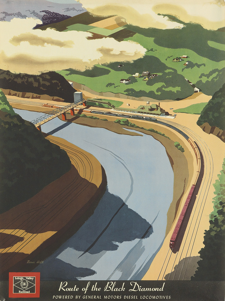 Lehigh Valley, Railroad, Route Of The Black Diamond, Powered By General Motors Diesel Locomotives,