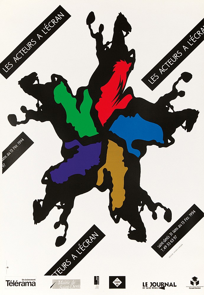 Les Acteurs A L’Ecran, Saint Deris 31 Janv Au 31 Fev 1994, T. 49 33 6397, Telerama