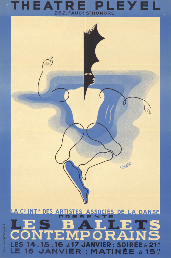 Theatre Pleyel, 252, Faubg. St. Honore, La Cie. Int Le. Des Artistes Associes De La Danse, Presente, Les Ballets, Contemporains, Les 14.15.16 Et 17  Janvier : Soiree a 21h, Le 16 Janvier : Matinee A 15h.