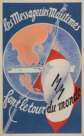 Les Messageues Malitimes, M.M, Font Le Tour Du Monde