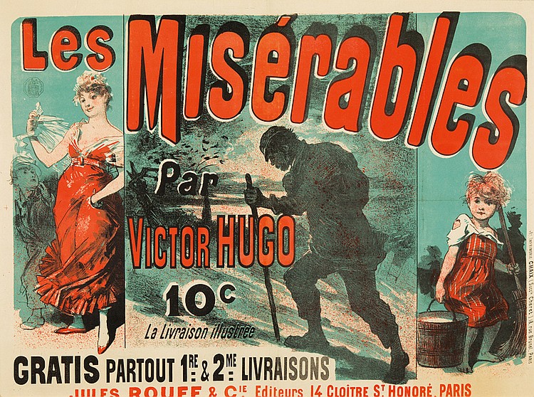 Les, Miserables, Par, Victor Hugo, 10C, La Livraison Illustree, Gratis Partout 1Re = & 2 Me= Livralsons, Jules Rouff & C IE, Editeurs 14 Clotre S T Honore. Paris