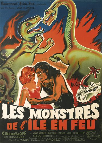 Les Monstres, de l Ile en feu, Cinemascope en Couleurs, ward ramsey kristina hanson paul Lukather, Gregg Martell, Fairvie w universal international