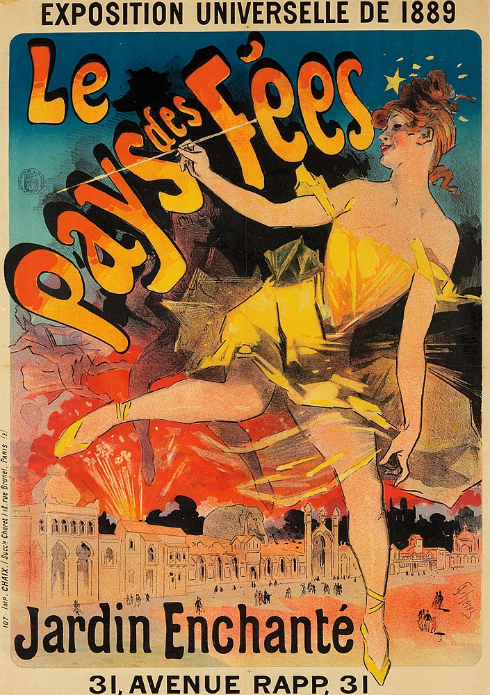 Exposition, Universelle de 1889, Le, Pays des Fees, Jardin Enchante, 31,Avanue Rapp,31, 107, Imp. Chaix |Succ Cherel| 18 Rue Bruel Paris.