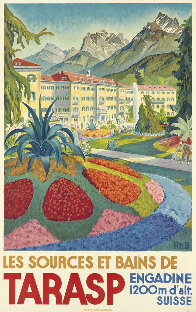 Les Sources Et bains De, Tarasp, Engadine, 1200m D’alt, Suisse
