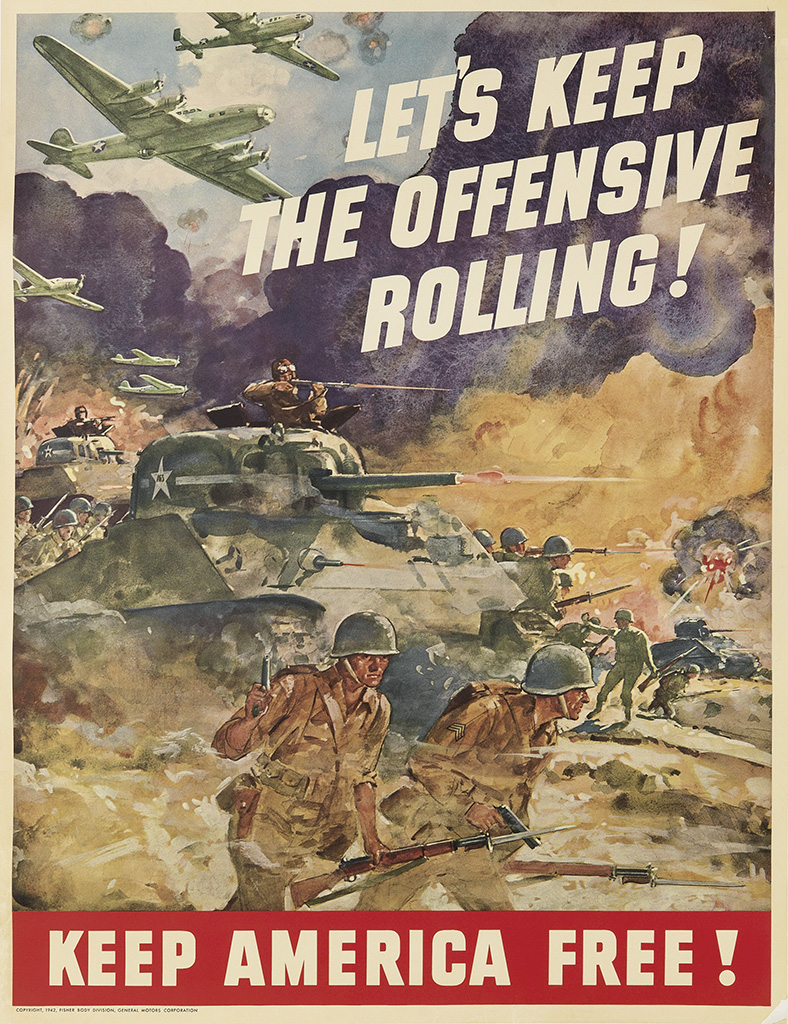 Let’s Keep, The Offensive, Rolling !, Keep America Free !,