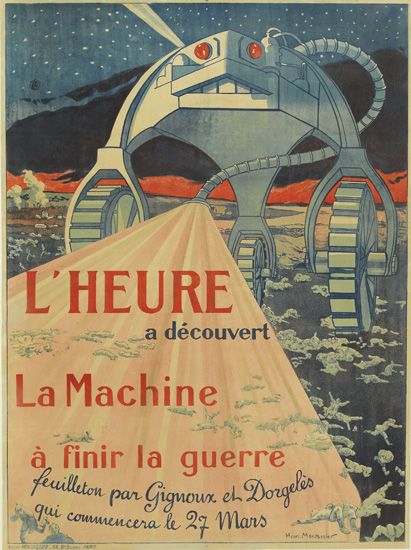 L’heure, a Decouvert, La Machine A Finir La Guerre, Feuilleton Per Giguoux El Dorgeles, Qui Commencera le 27 Mars