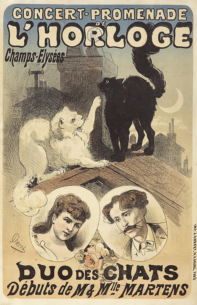 Concert – Promenade, L’Horloge, Champs – Elysees, Duo Des Chats, Debuts De M & Mlle Martens