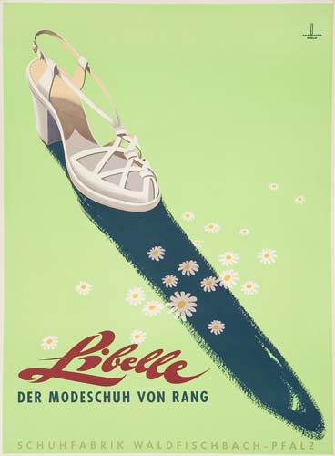 Libelle, Modeschuh Von rang, Schuhfabrik Waldfischbach-Pfalz