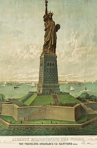 Liberty Enlightening the World, The Travelers Insurance Co Hartford
