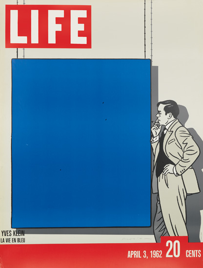 Life Yves Klein La Vie En Bleu April 3, 1962 20 Cents