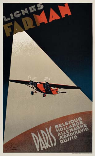 Lignes Farman, Paris Belgique, Hollande, Allemagne, Scandinavie, Russie,