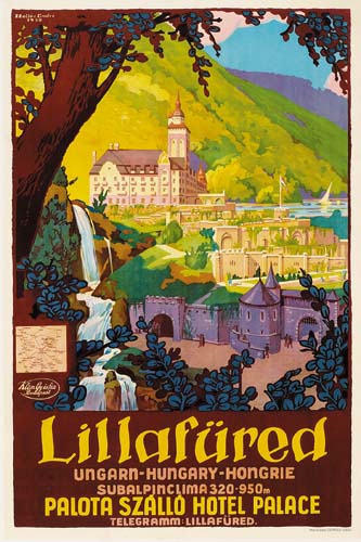 Lillafured, Ungarn Hungary Hongrie, Subalpinclima 320 950m, Palota Szallo Hotel Palace, Telegramm Lillafured