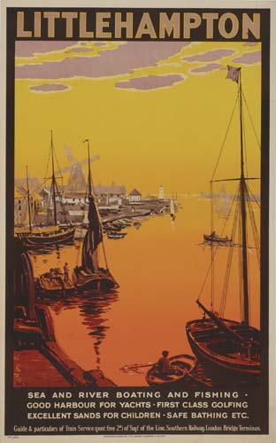 Littlehampton, Sea And River Boating And Fishing, Good Harbour For Yachts First Class Golfing, Excellent Sands For Children Safe Bathing Etc.