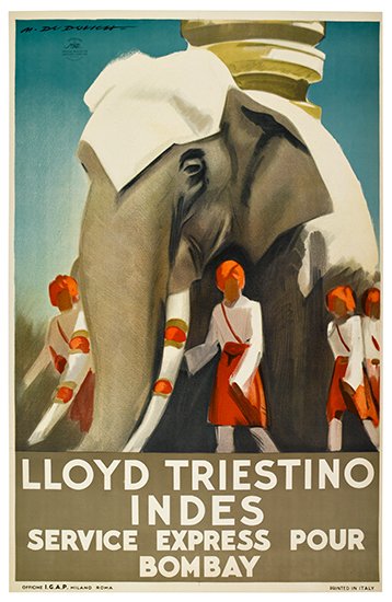 Lloyd Triestino, Indes, Service Express Pour, Bombay