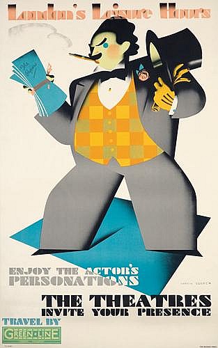 London’s Lisure Hours, Enjoy The Actor’s, Personations, The Theatres, Invite Your Presence, Travel By, Green Line