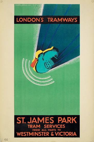 London’s Tramways, St. James Park, Tram Services, From All Parts To Westminster & Victoria