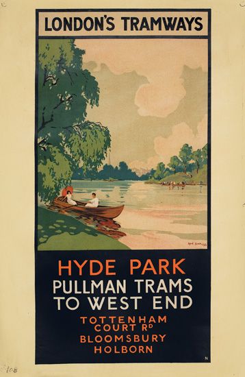 London’s Tramways, Hyde Park Pullman Trams To West End, Totten Ham Court Rd Bloomsbury Holborn