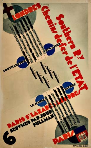 Londres Paris Southern Ry, Chemins defer de I Etat, Paris s’ Lazare lod rd, services parjour Pullman