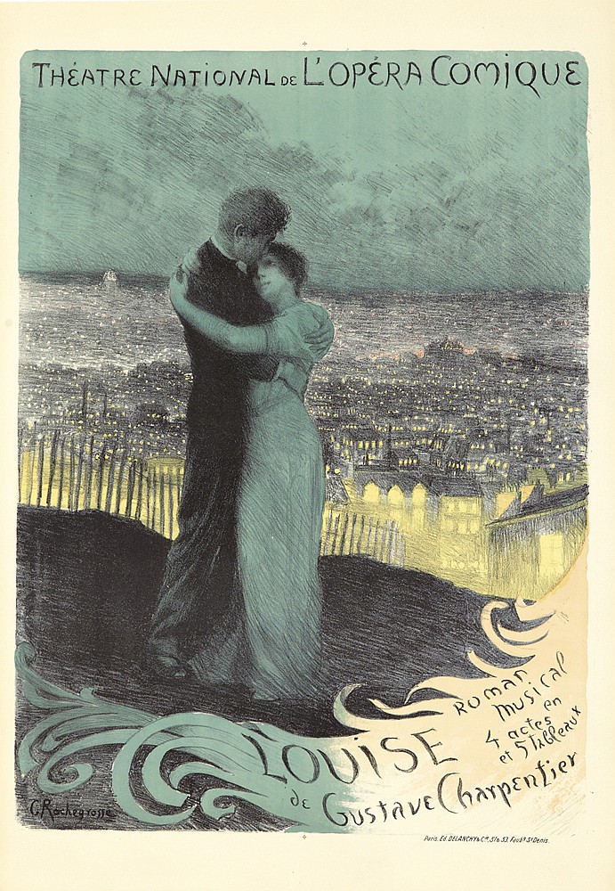 Theatre National De L’Opera Comique, Roman, Musical, En, 4 Actes, Et 5 Tceedux, Louise, De, Gustave Charpentier, Paris. Ed Dellanchy 53 Denis.