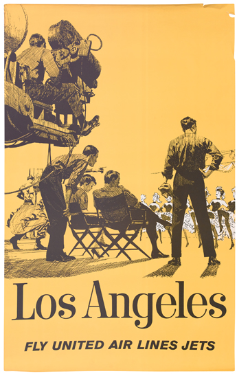 Los Angeles Fly United Air Lines Jets.