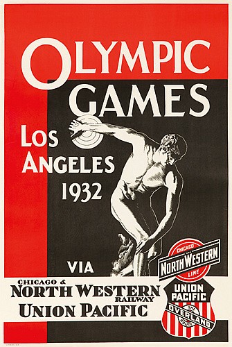 Olympics, Games, Los, Angeles, 1932, Via, North Western Union Pacific