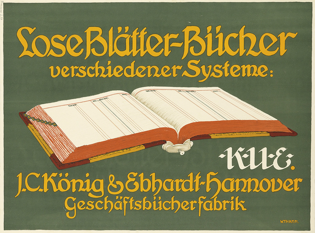 Lose Blatter – Bucher, Verschiedener Systeme:,  K-U-E J-C Konig & Ebhardt-5annover, Geschaftsbucherfabrik, W.Themm