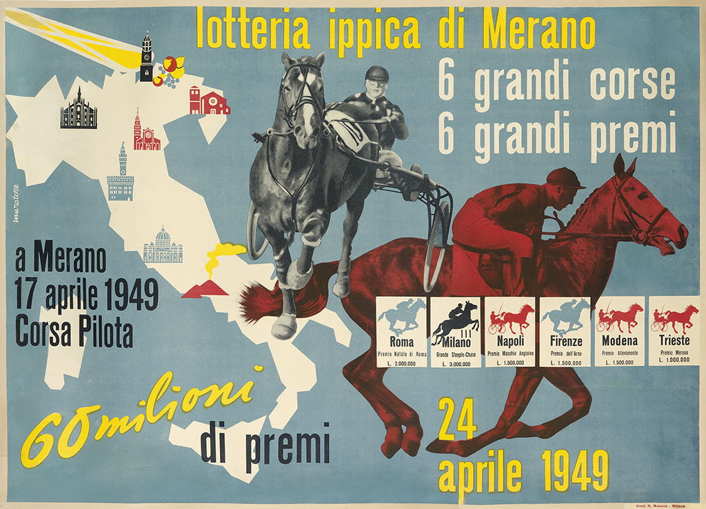 Lotteria Ippica Di Merano, 6 Grandi Corse, 6 Grandi Premi, A Merano, 17 Aprile 1949, Corsa Pilota, 60 Milioni Di Premi 24, Aprile 1949,