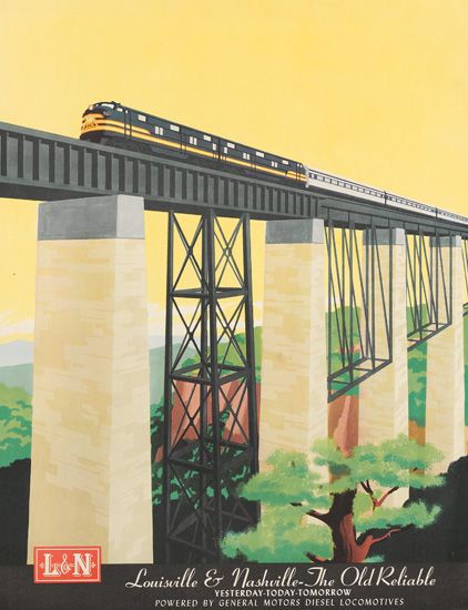 L & N, Louisville & Nashville – The Old Reliable, yesterday-Today-Tomorrw, Powered By General Motors Diesel Locomotives